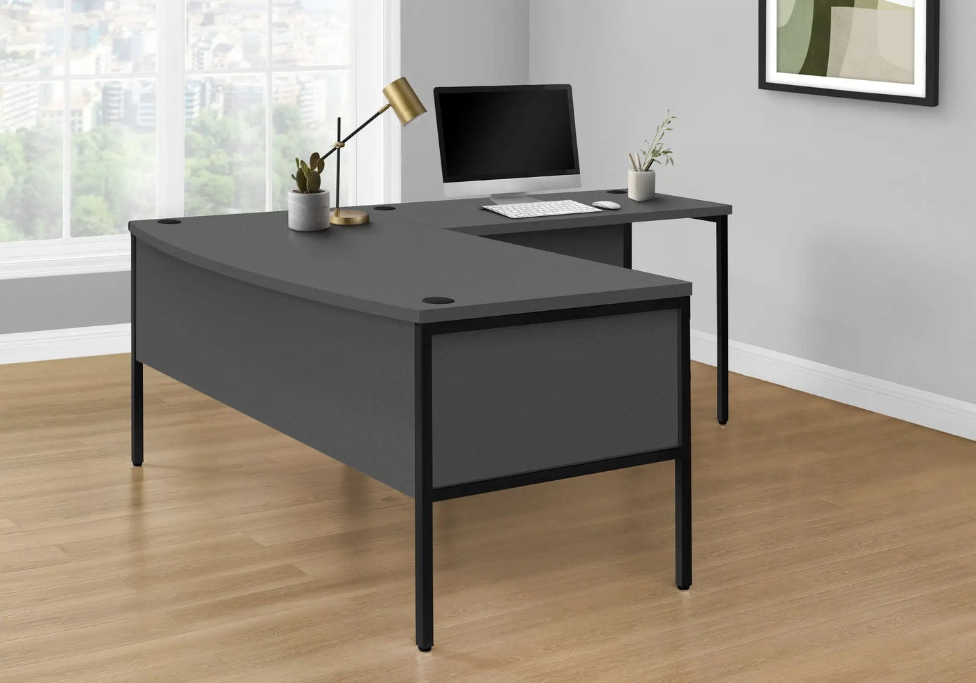 Computer Desk, Home Office, Commercial Grade, Contemporary & Modern by HouseOfZazla