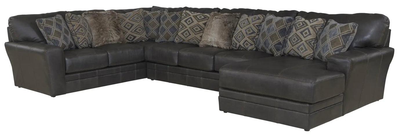 Denali - Italian Leather Match Sectional by Unique Piece Furniture