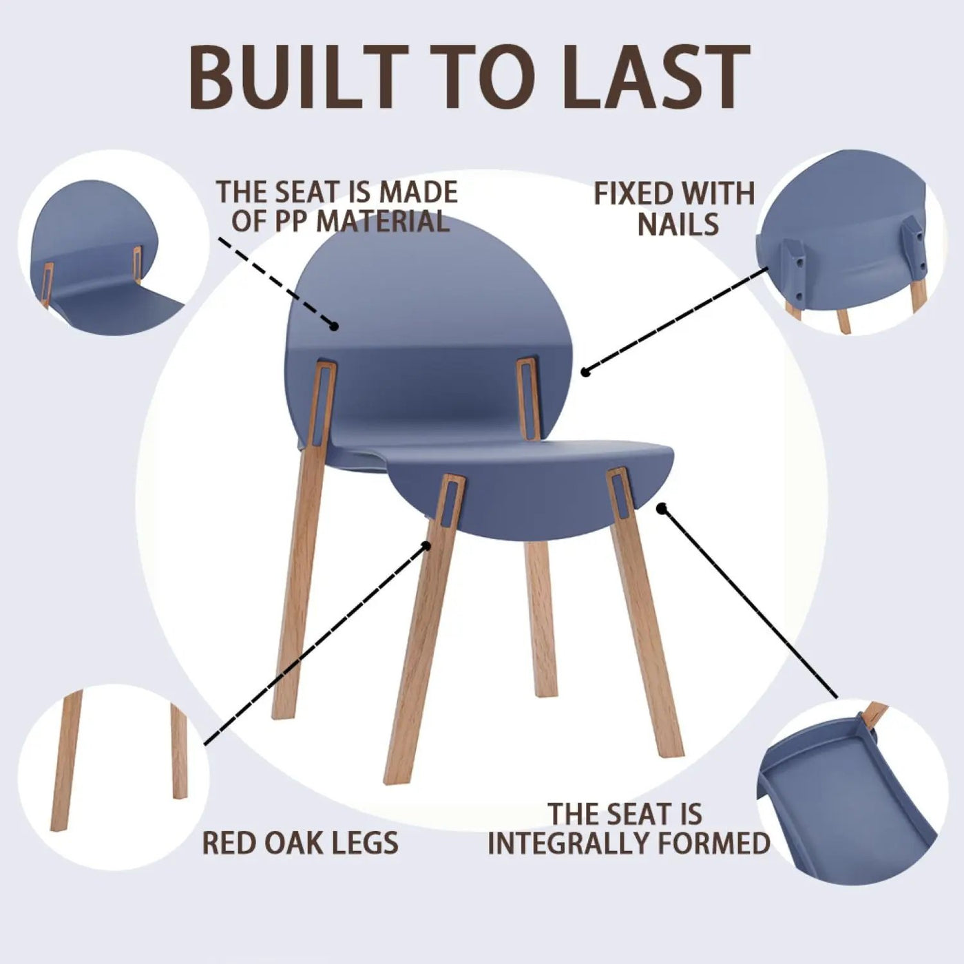 4 Piece Set Of Single Chairs, Traditional Elements With Round Table by HouseOfZazla