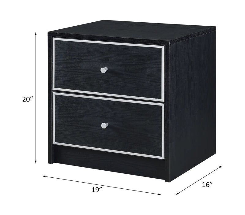 Modern Black Nightstand Table by HouseOfZazla