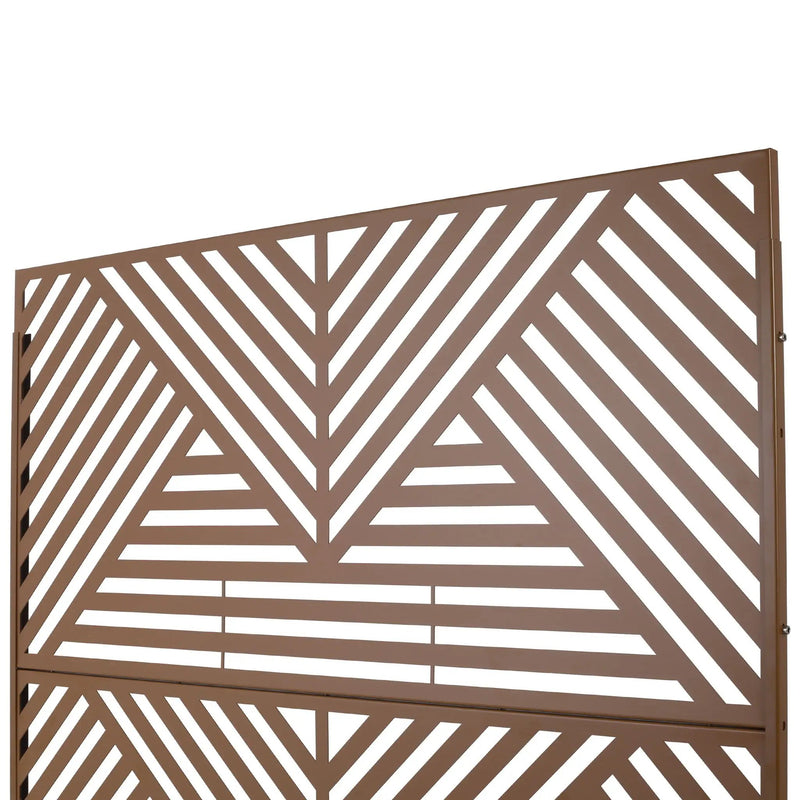 Freestanding Outdoor & Indoor Freestanding Metal Privacy Screen by HouseOfZazla