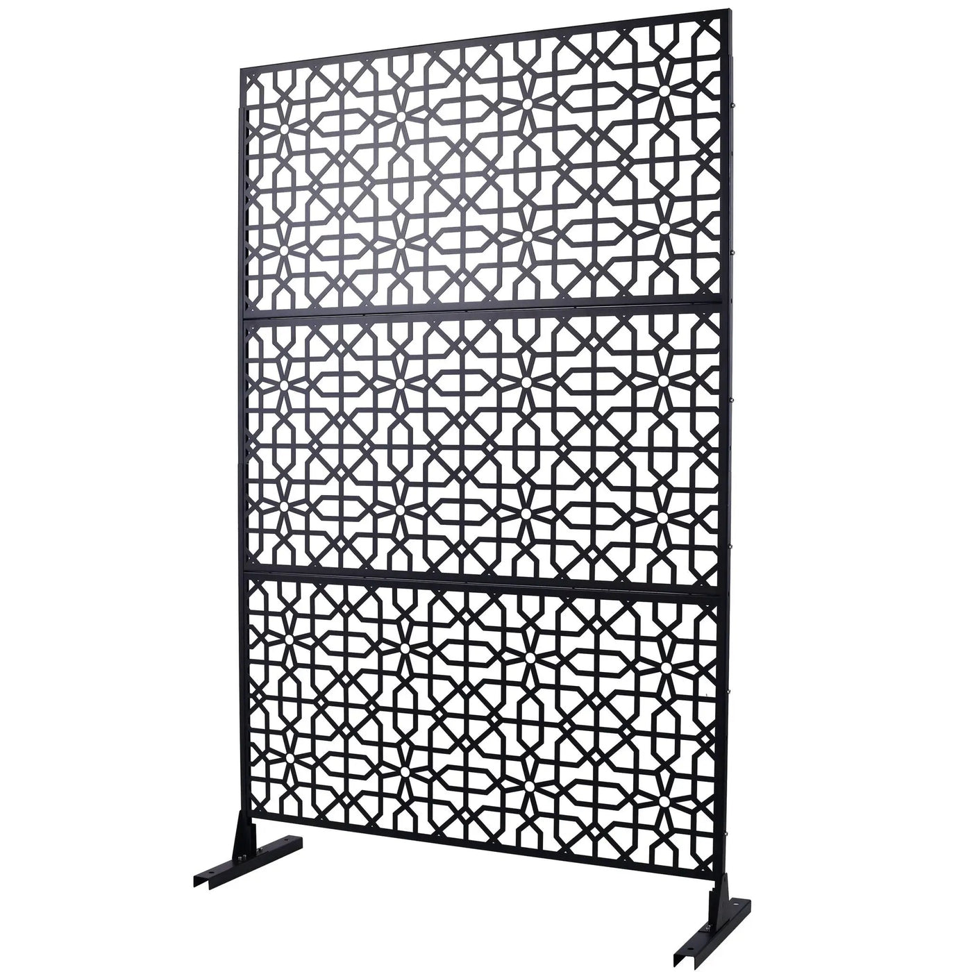 Outdoor & Indoor Metal Freestanding Decorative Privacy Screen by HouseOfZazla