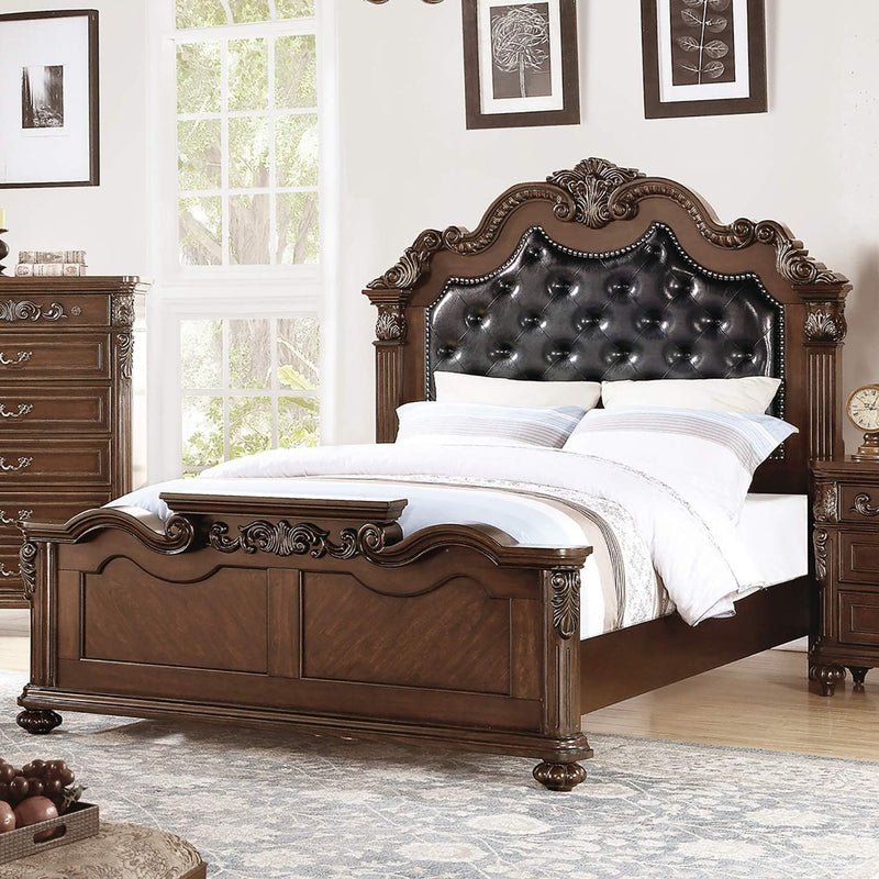 3 Piece Bedroom Set With Tufted Headboard And 2 Nightstands by HouseOfZazla