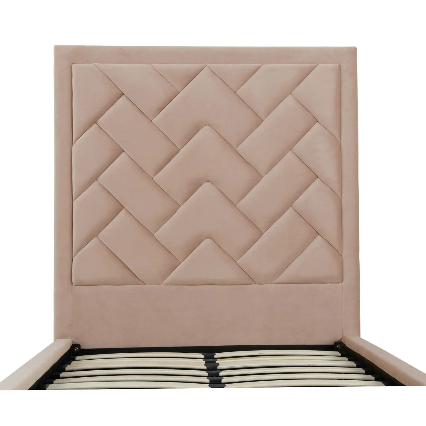 Crosby - Bed With Upholstered Headboard And Slats by HouseOfZazla