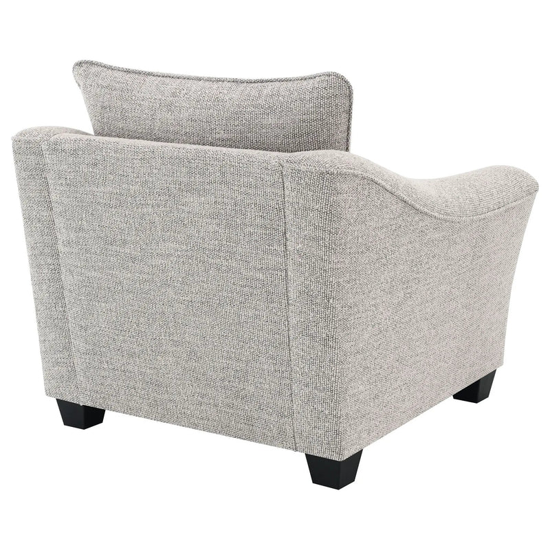 Tomkins Boucle Upholstered Chair Light Grey by Unique Piece Furniture