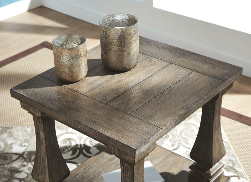 Johnelle - Rectangular End Table - Gray by Unique Piece Furniture