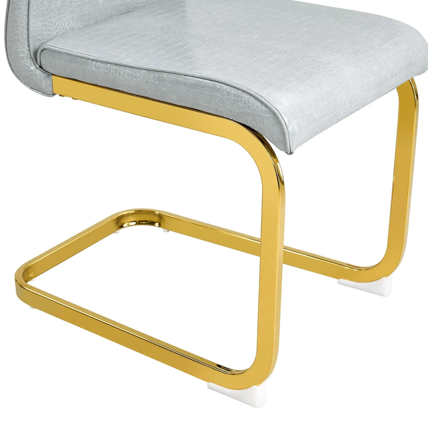 Elegant Design Alligator Skin Upholstered Dining Chairs by HouseOfZazla