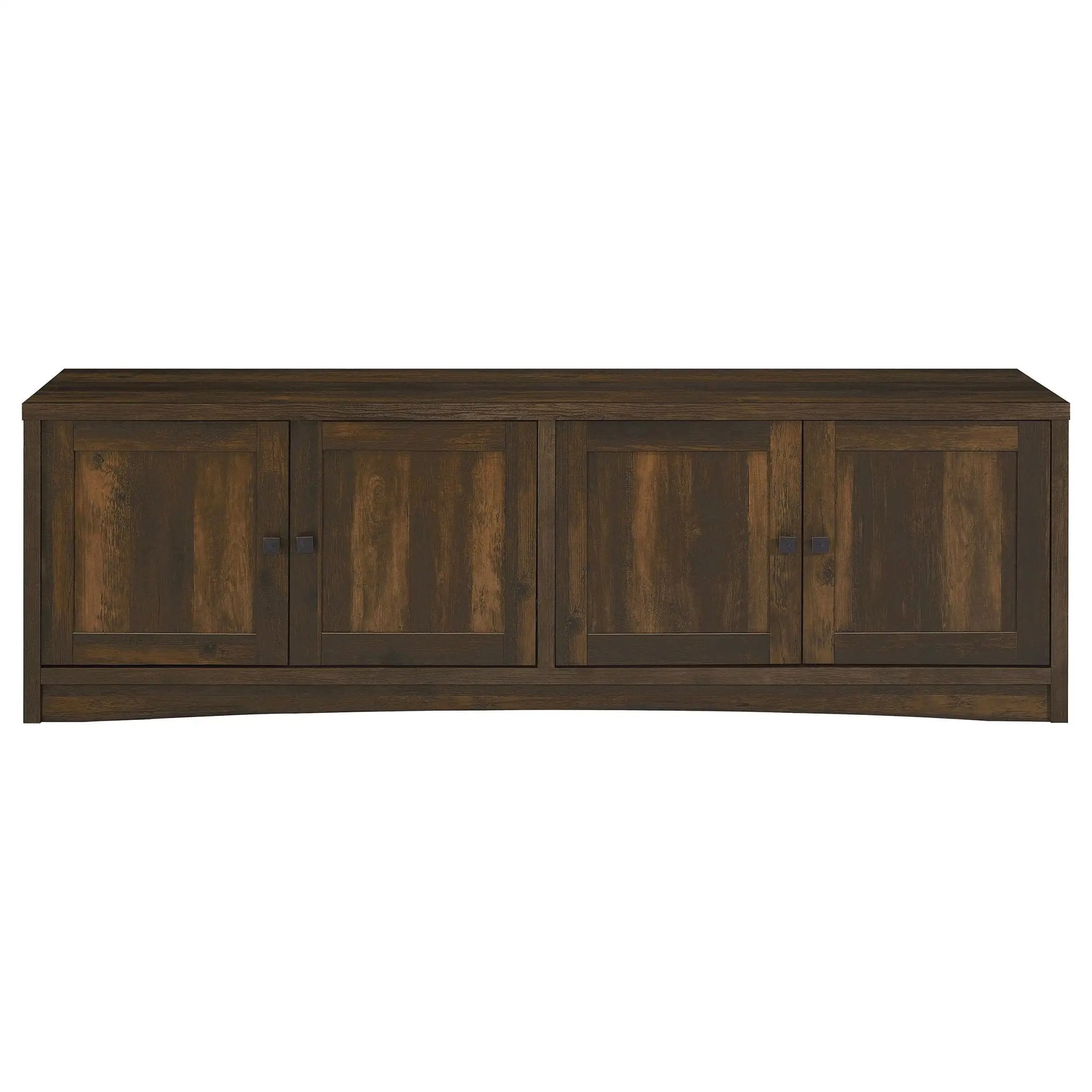 Laughlin 4-door Engineered Wood 78-inch TV Stand Dark Pine by Unique Piece Furniture