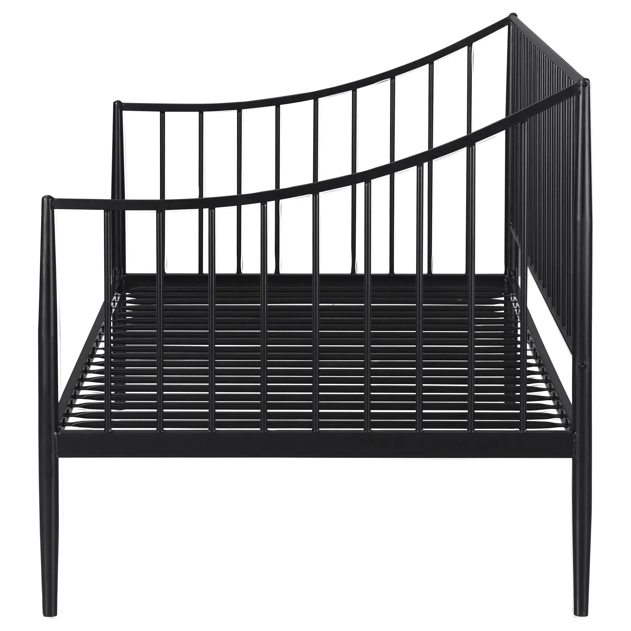 Newbury Metal Twin Daybed Bed Frame Matte Black by Unique Piece Furniture