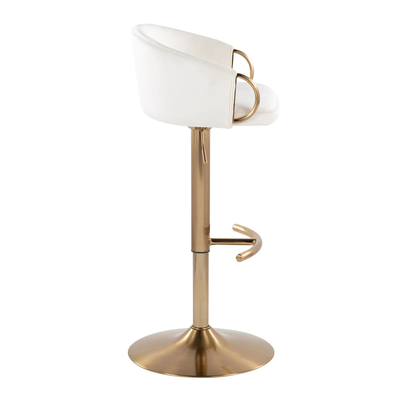 Claire - Contemporary / Glam Adjustable Bar Stool (Set of 2) by HouseOfZazla