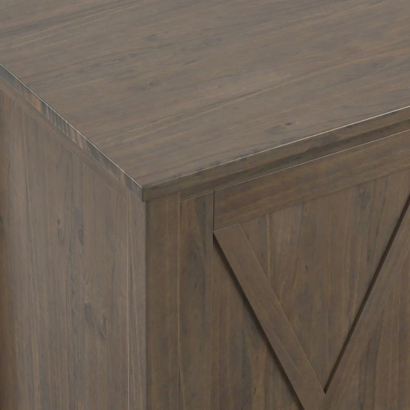 Ela - Sideboard With Wine Storage - Smoky Brown by HouseOfZazla