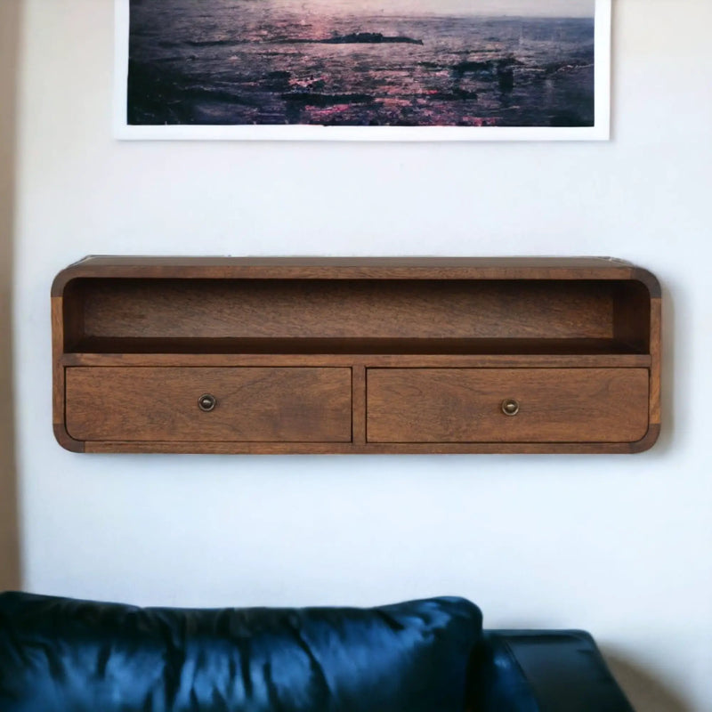 Floating Open Console - Chestnut by HouseOfZazla
