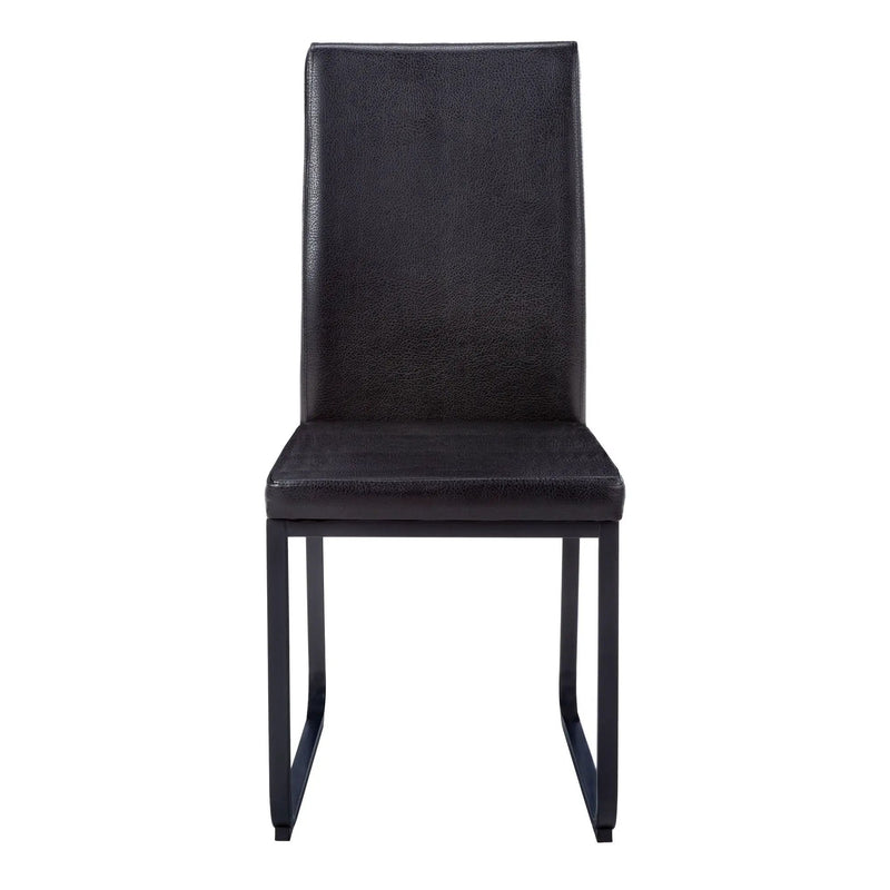 Dining Chair Side Upholstered, For Dining Room (Set of 2) - Black by Unique Piece Furniture
