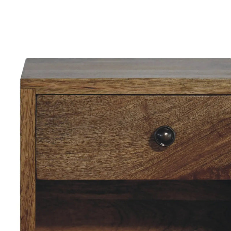 Solid Wood Floating Mini Classic Bedside Table by HouseOfZazla