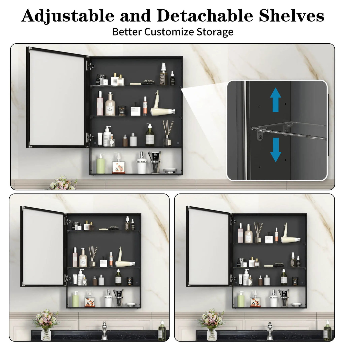 Medicine Cabinet With Mirror For Bathroom by Unique Piece Furniture
