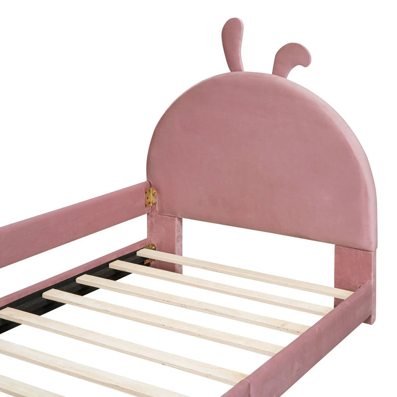Upholstered Daybed With Rabbit Ear Shaped Headboard by HouseOfZazla
