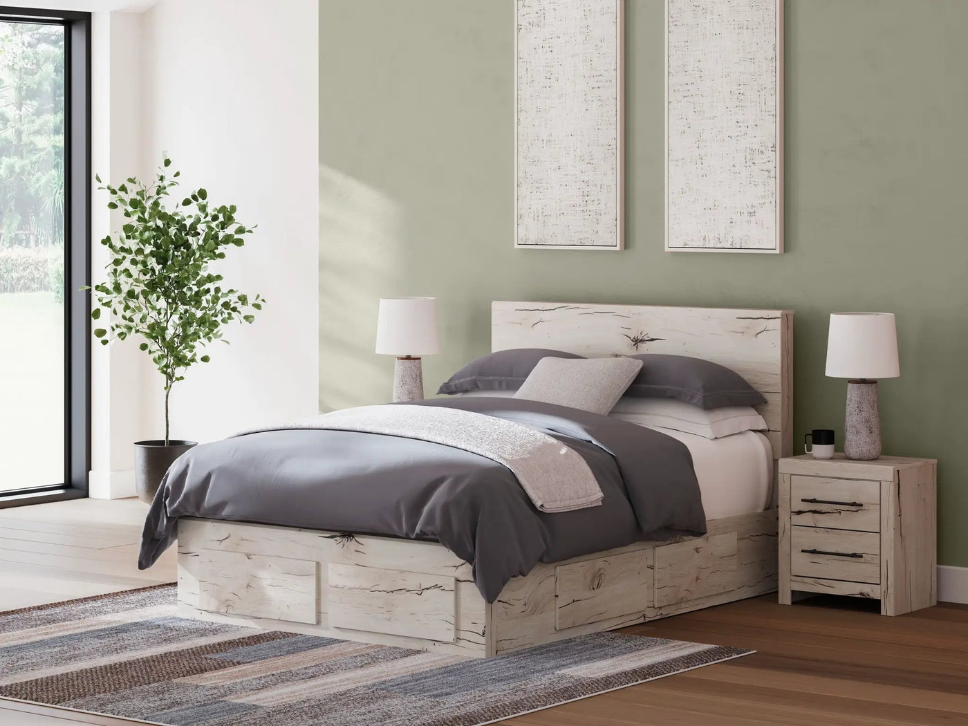 Lawroy - Panel Bed With Storage by Unique Piece Furniture