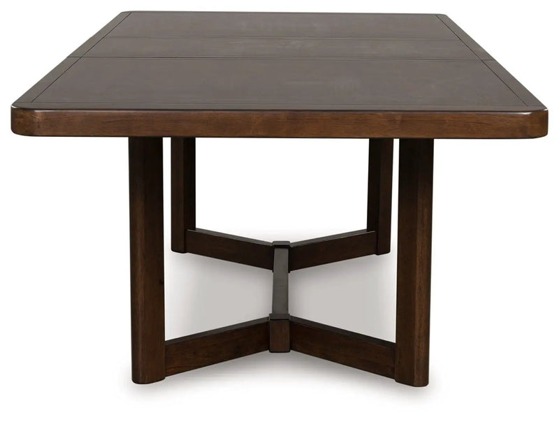 Dilenno - Rectangular Dining Room Extension Table - Dark Brown by Unique Piece Furniture
