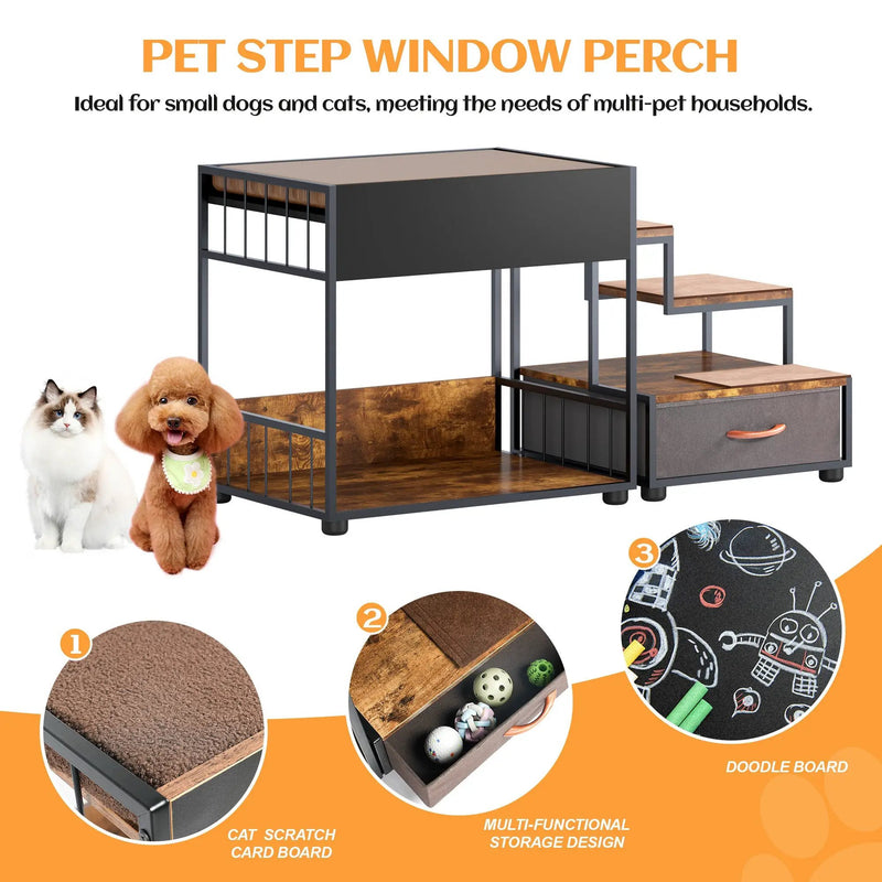 Pet Step Window Perch for Dogs by HouseOfZazla