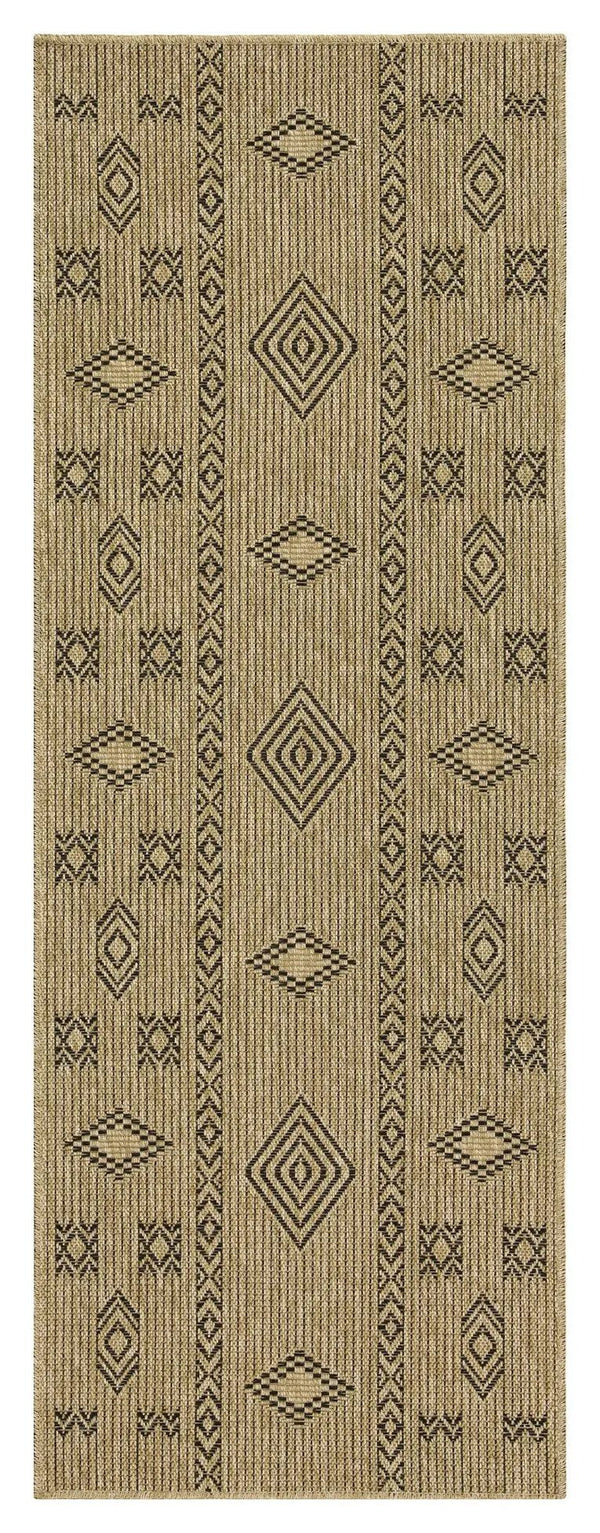 Earth GC_NTL1001 Jute/Black Indoor/Outdoor Area Rug
