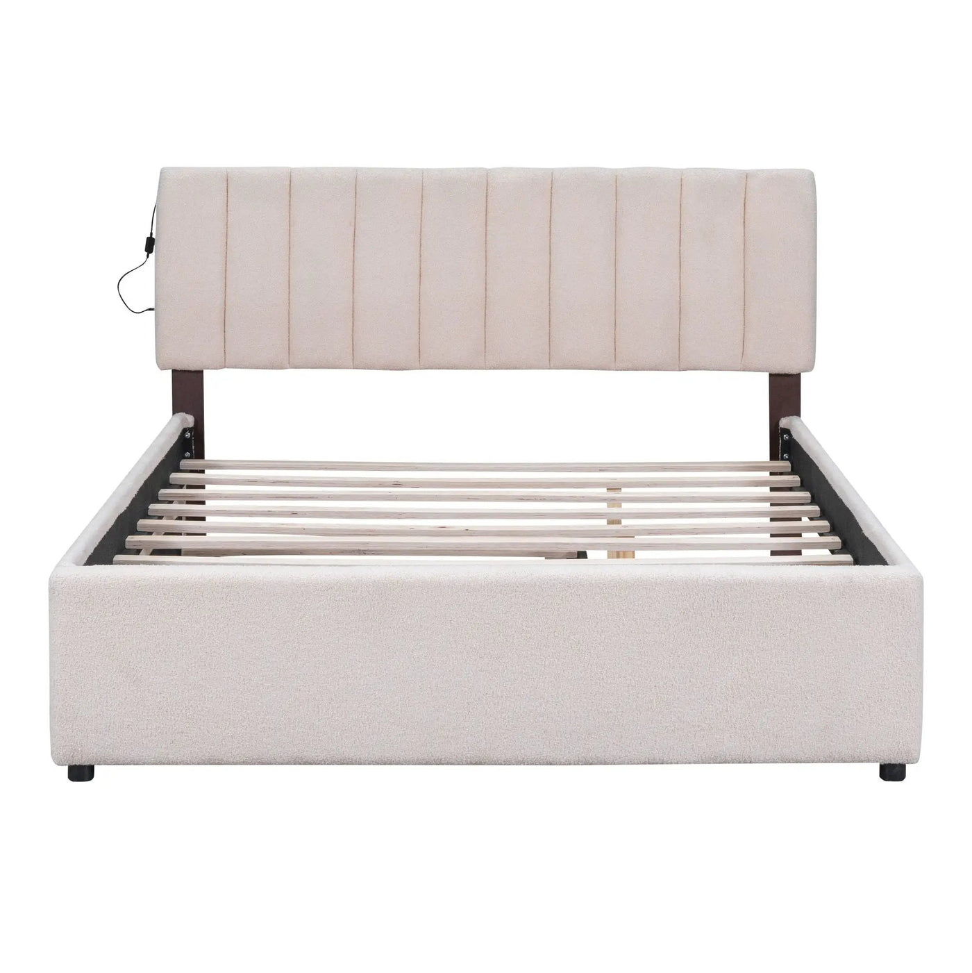 Upholstered Platform Bed With Trundle by HouseOfZazla