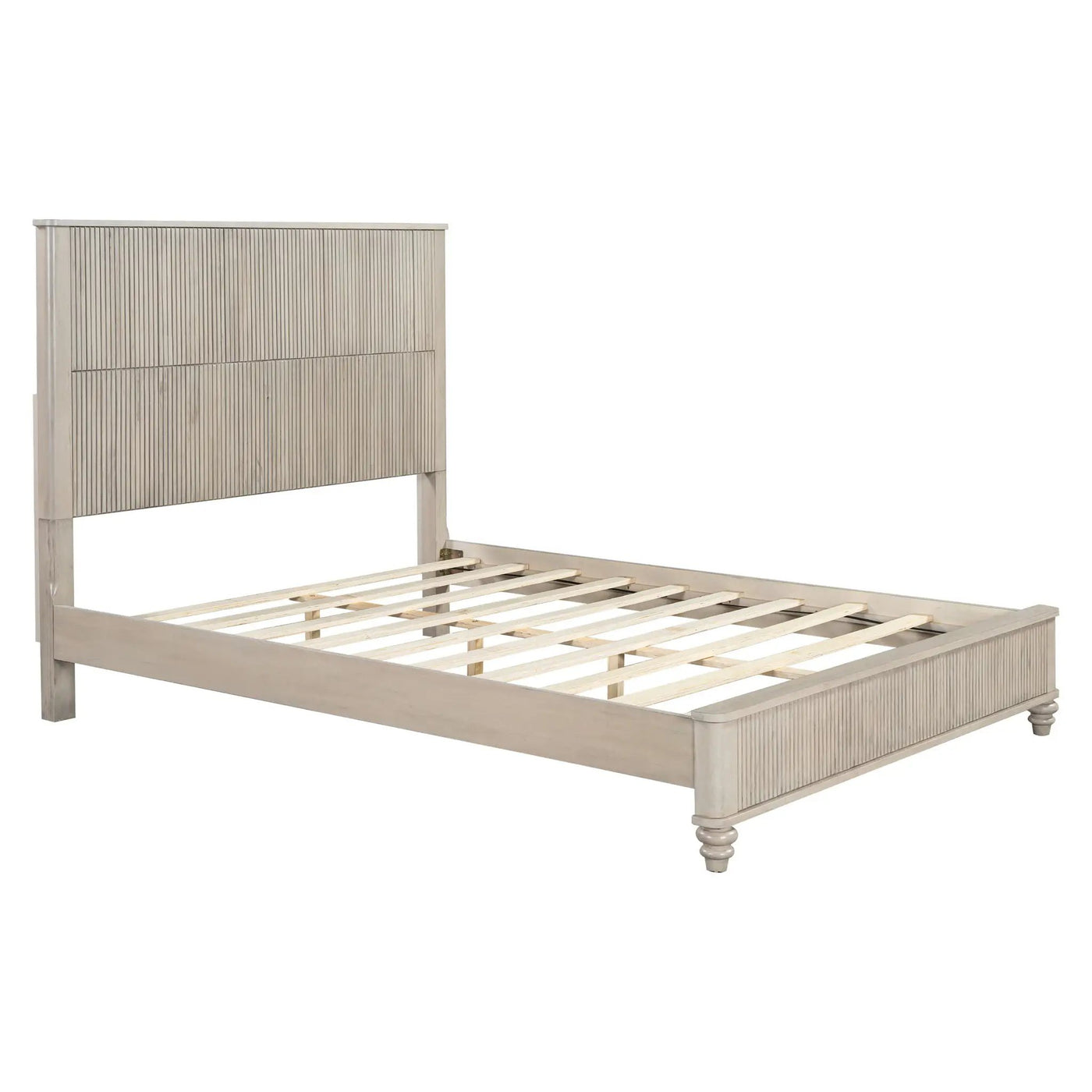 Platform Bed Frame With Tall Headboard by HouseOfZazla