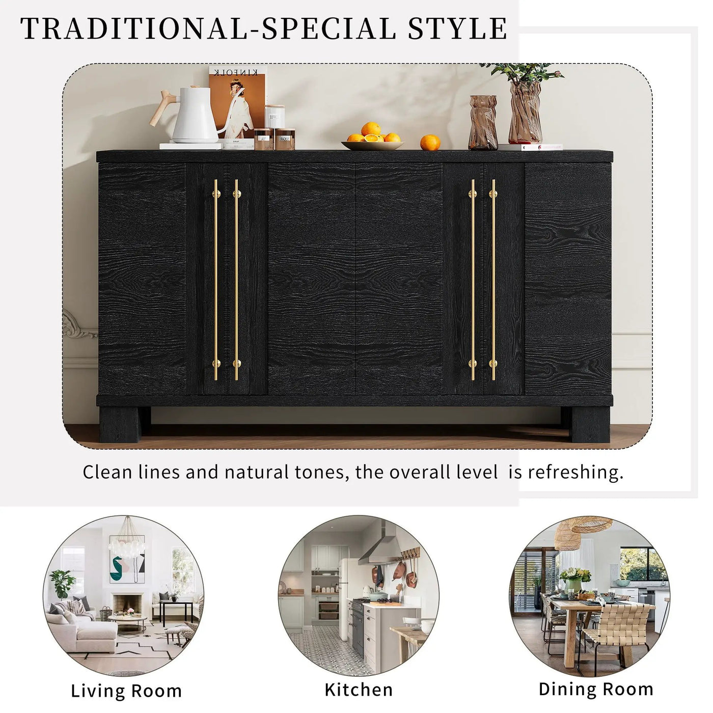 Sideboard With Adjustable Shelves by HouseOfZazla