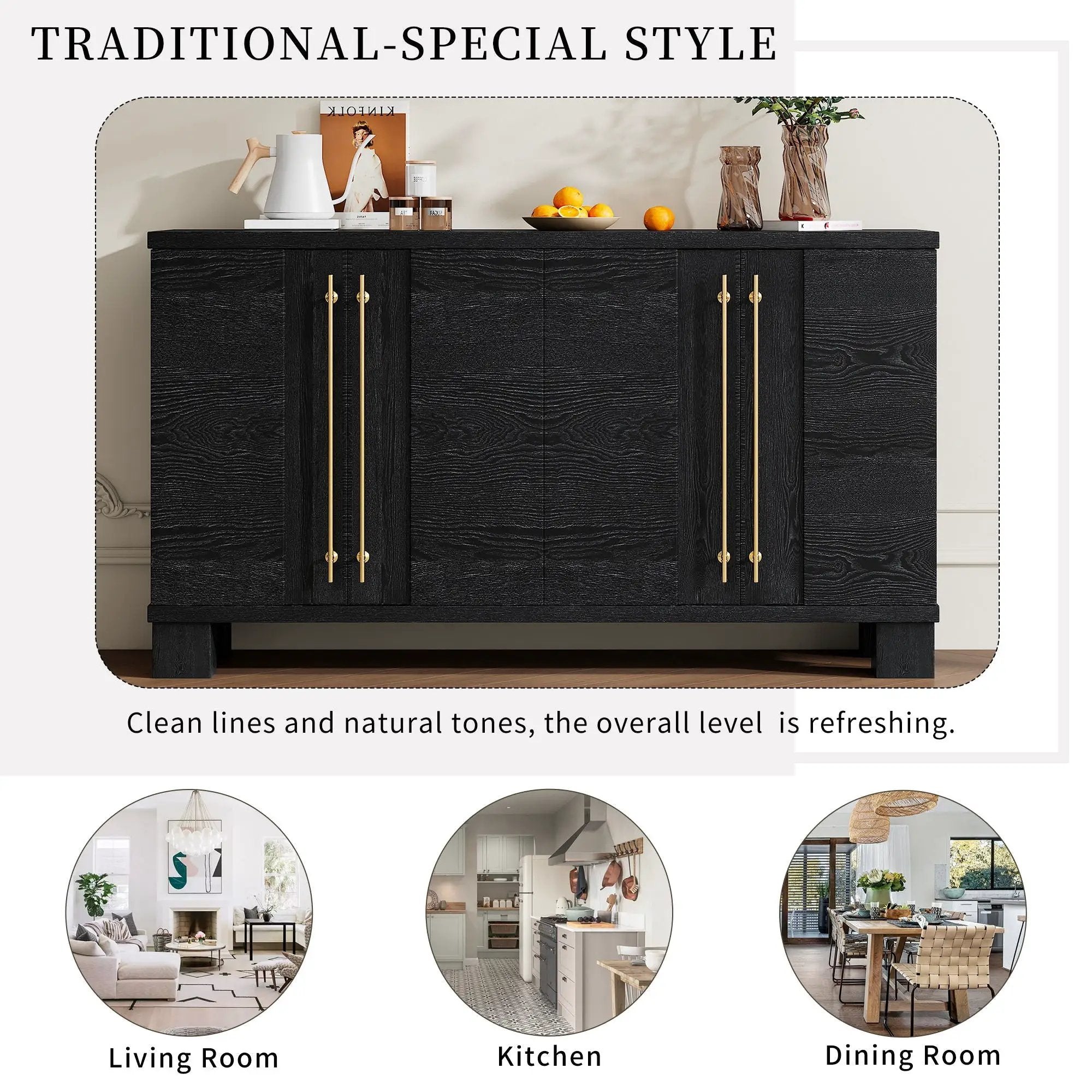 Sideboard With Adjustable Shelves