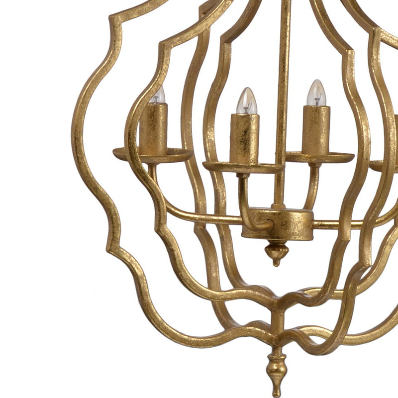 4 Light Chandelier - Adjustable Hanging Light Fixture, photo 4 of 11