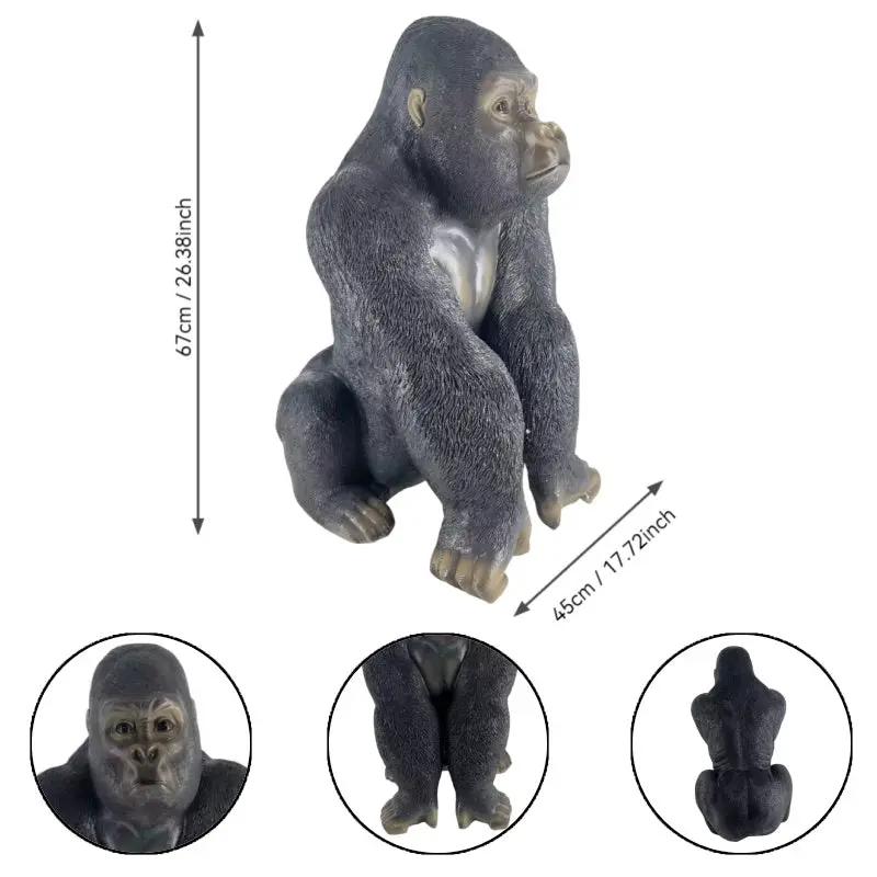 Realistic Silverback Gorilla Figurine by HouseOfZazla