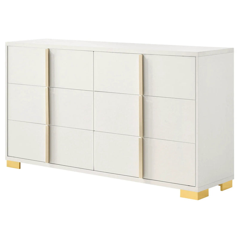 Marceline 6-drawer Dresser White by Unique Piece Furniture