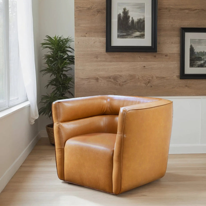 Callan - Swivel Chair - Tan by HouseOfZazla
