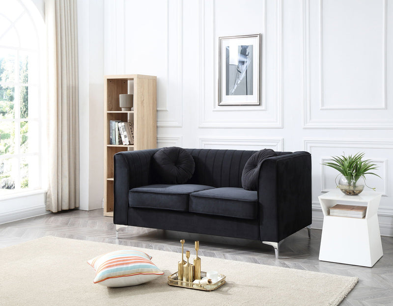 Glam Styled Micro Suede Loveseat by HouseOfZazla