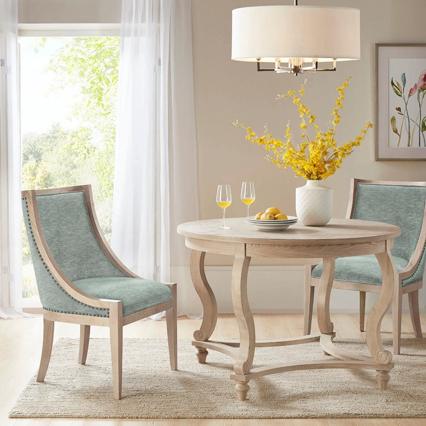 Upholstered Dining Chair With Nailhead Trim by HouseOfZazla