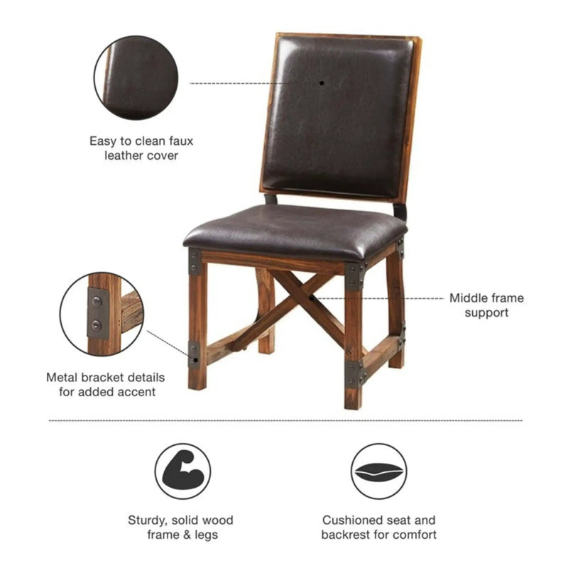Lancaster - Dining Chair Upholstery - Chocolate by Unique Piece Furniture