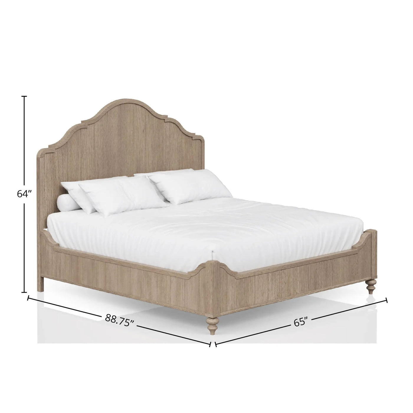 Elegant Design Panel Bed With Transitional Casual Design by HouseOfZazla