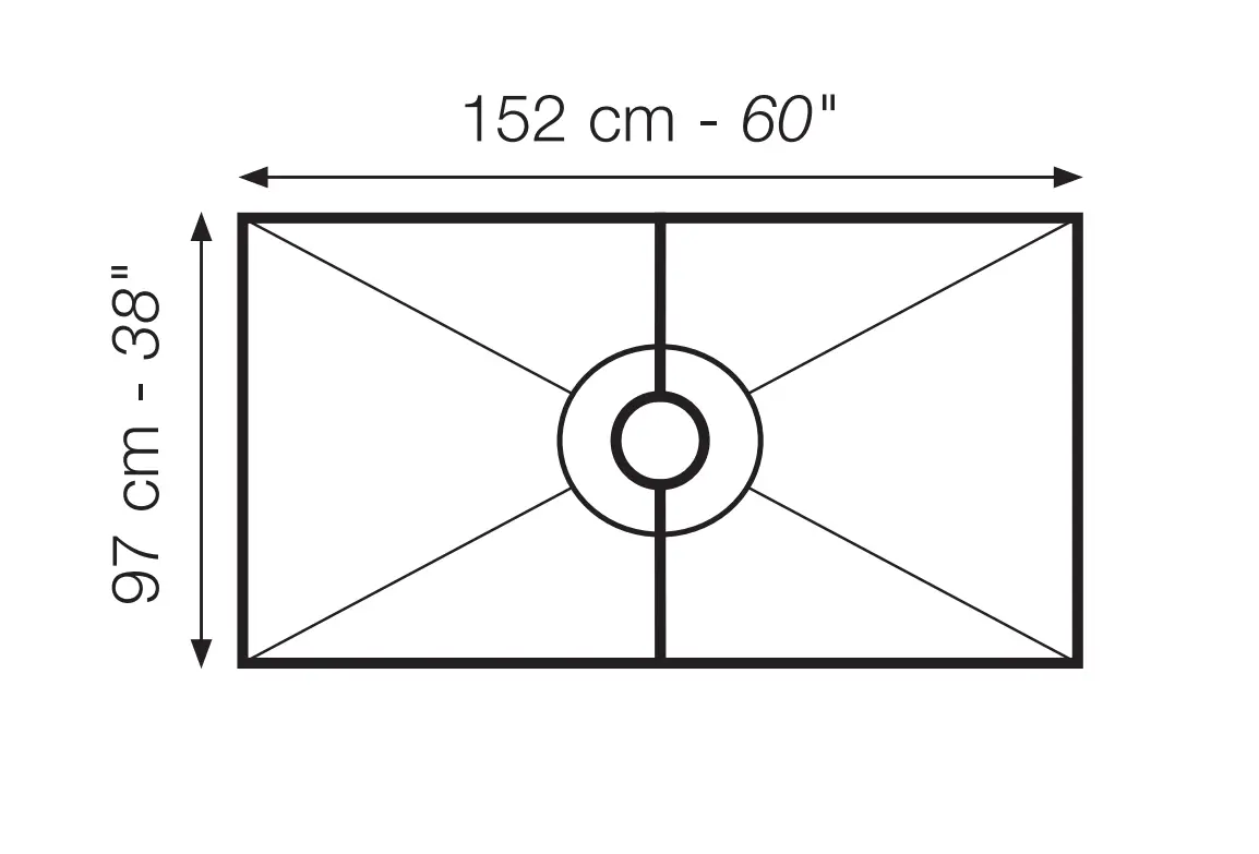 The Original™ Deluxe 38" x 60" Shower Conversion Kit with Orange Waterproof Board by The Original Granite Bracket