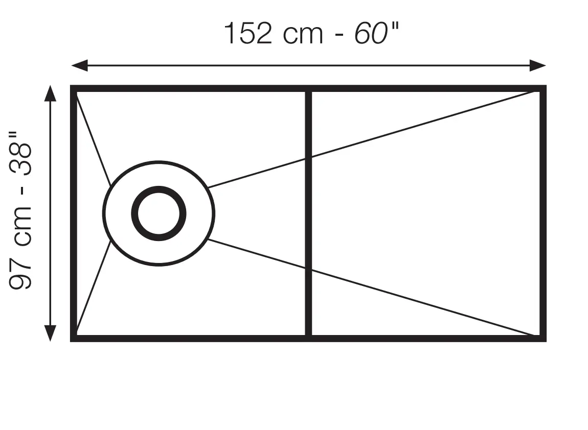 The Original™ Deluxe 38" x 60" Shower Conversion Kit with Orange Waterproof Board by The Original Granite Bracket