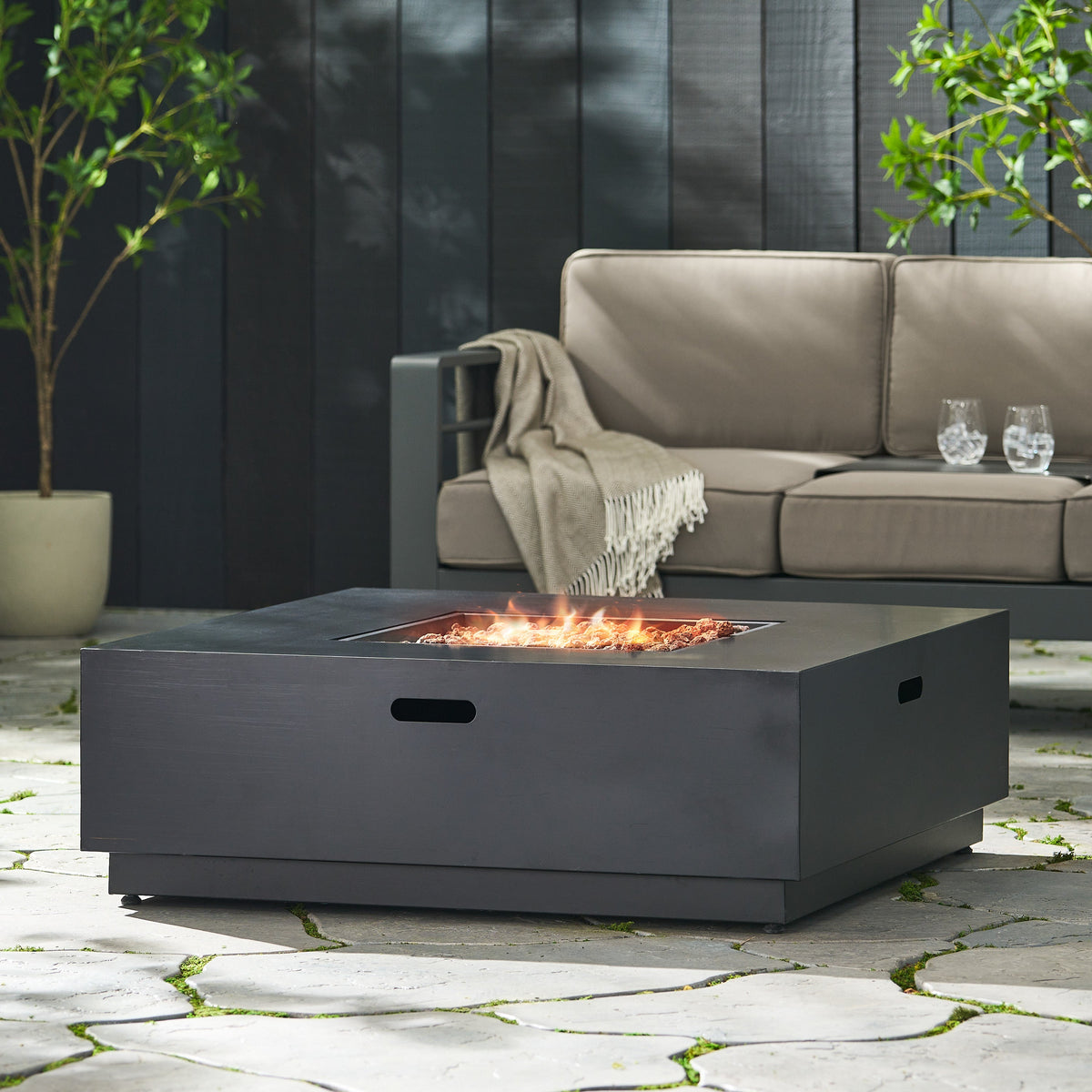 39'' Square Iron Fire Pit - 50,000 BTU, photo 5 of 13