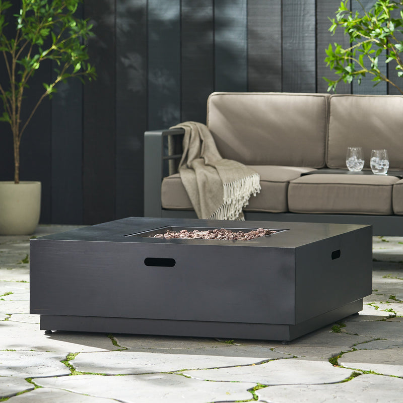 39'' Square Iron Fire Pit - 50,000 BTU, photo 9 of 13