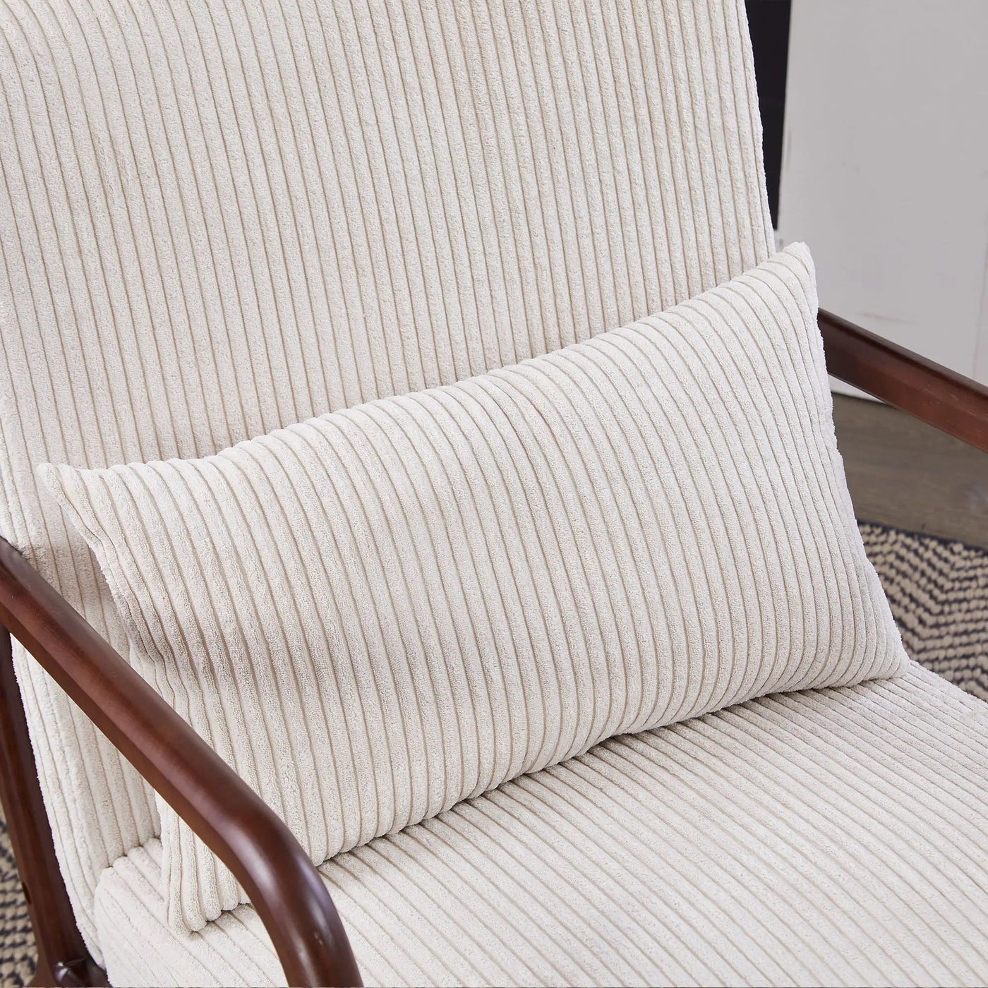 Accent Chair With Pillow And Wood Frame by HouseOfZazla