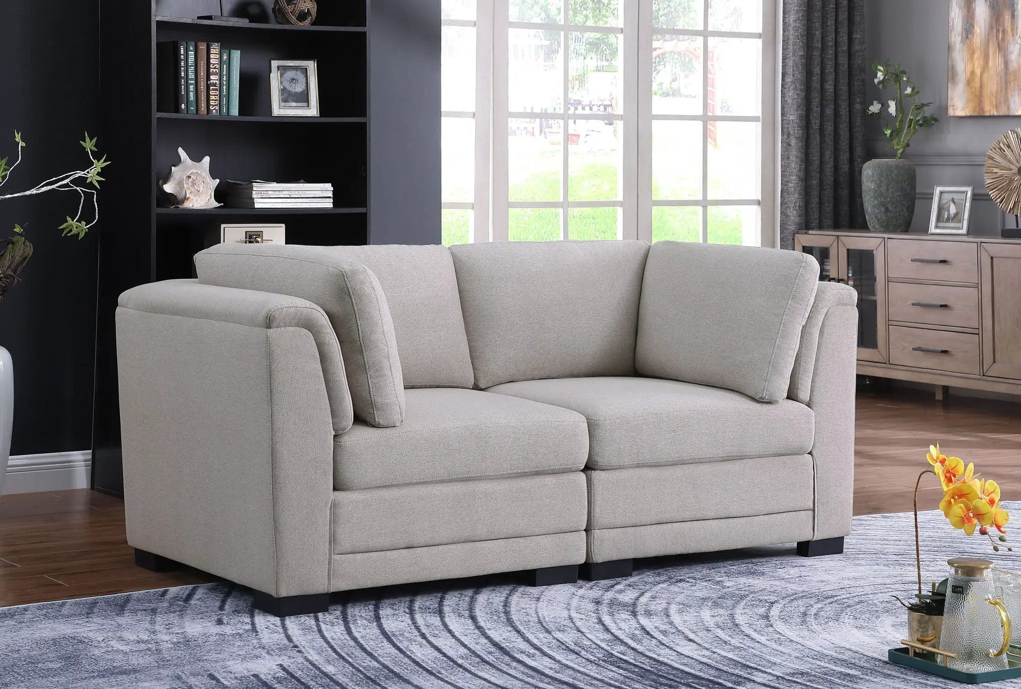 Kristin - Loveseat - Light Gray by HouseOfZazla