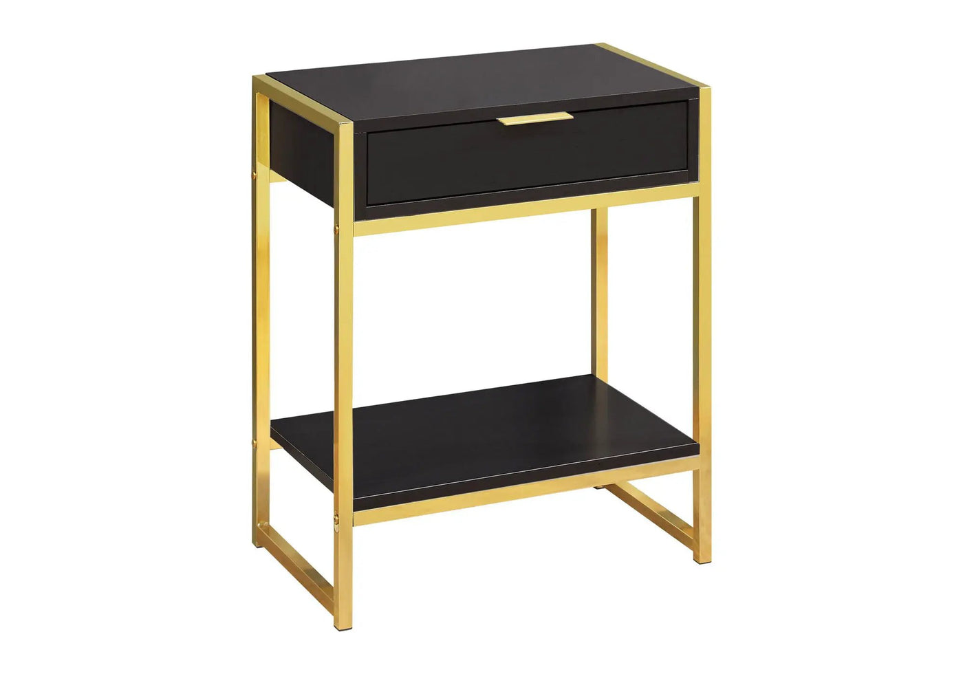 Accent Side Table, Storage Drawer, Spacious Tabletop by HouseOfZazla