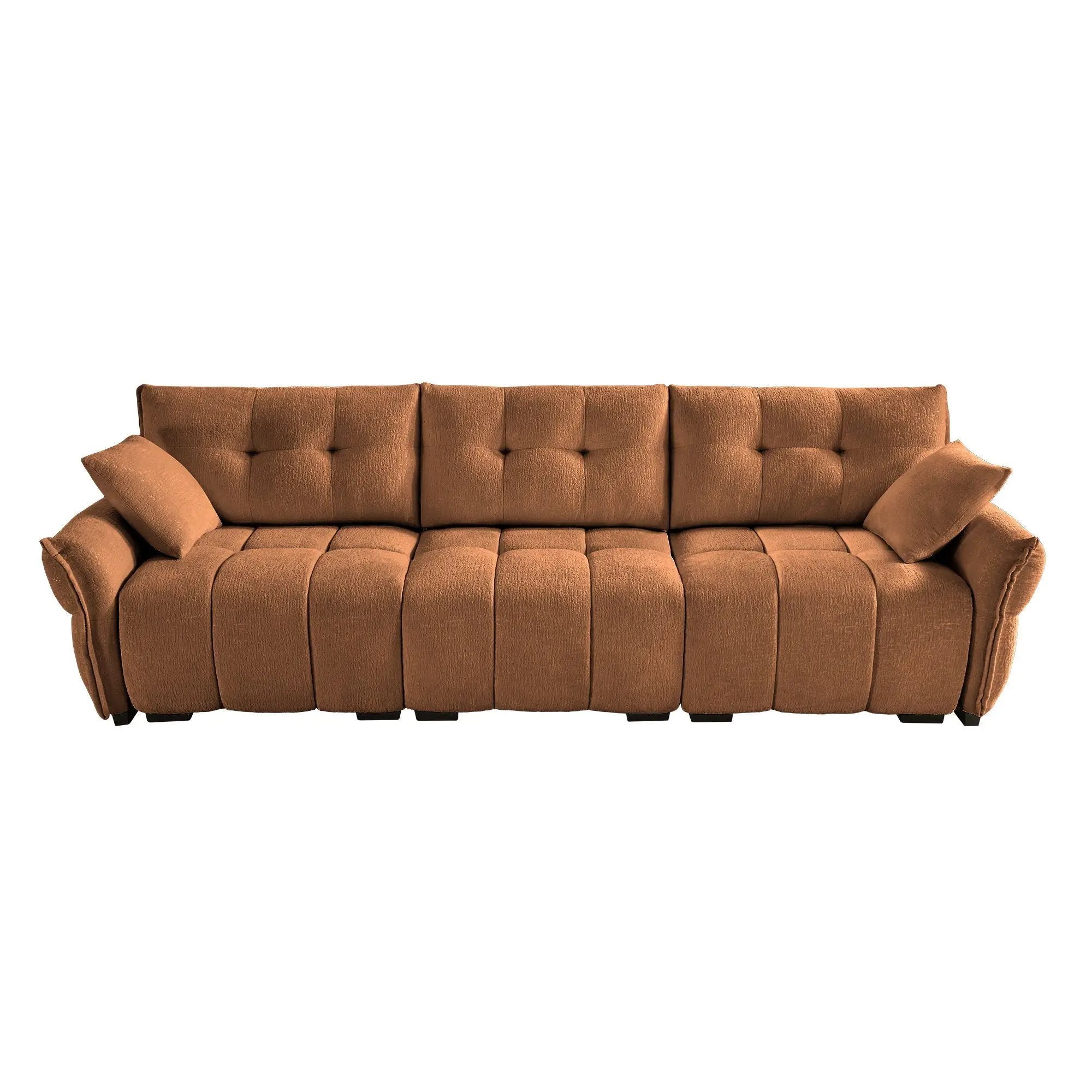 Modern Sofa & Pillows, Textured Cover, High Rebound Cushions by Unique Piece Furniture