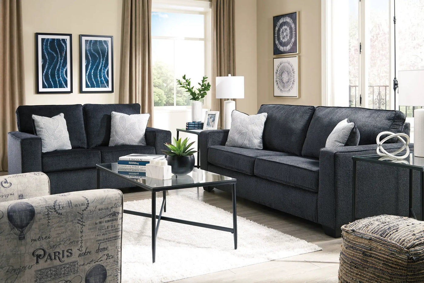 Altari - Stationary Loveseat by Unique Piece Furniture