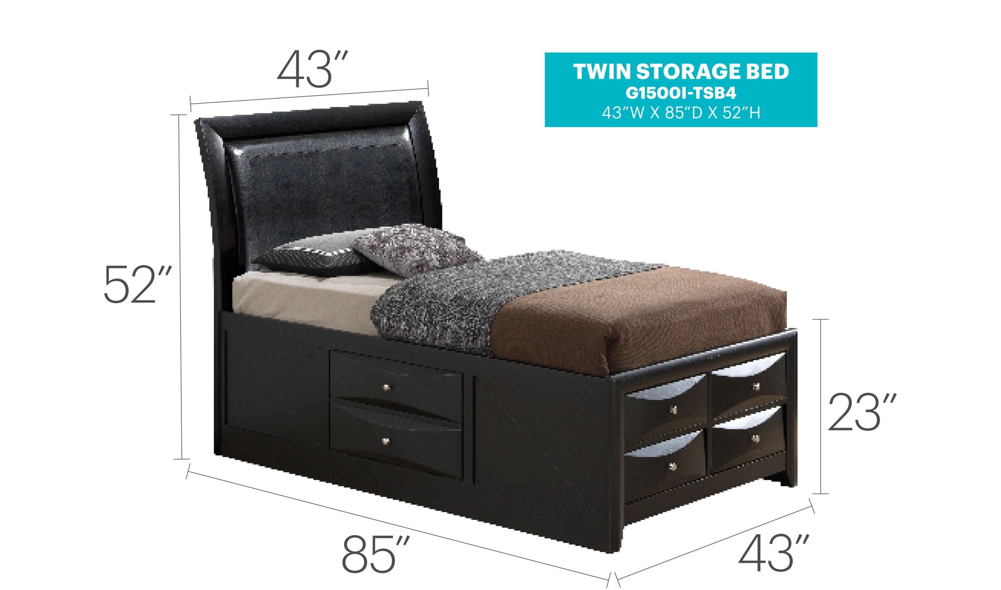 Marilla - Storage Bed by HouseOfZazla