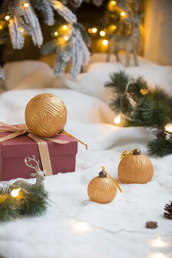Christmas Ball Glass Decorative Hanging Ball Christmas Tree Ornaments For Holiday Party Decorations by HouseOfZazla