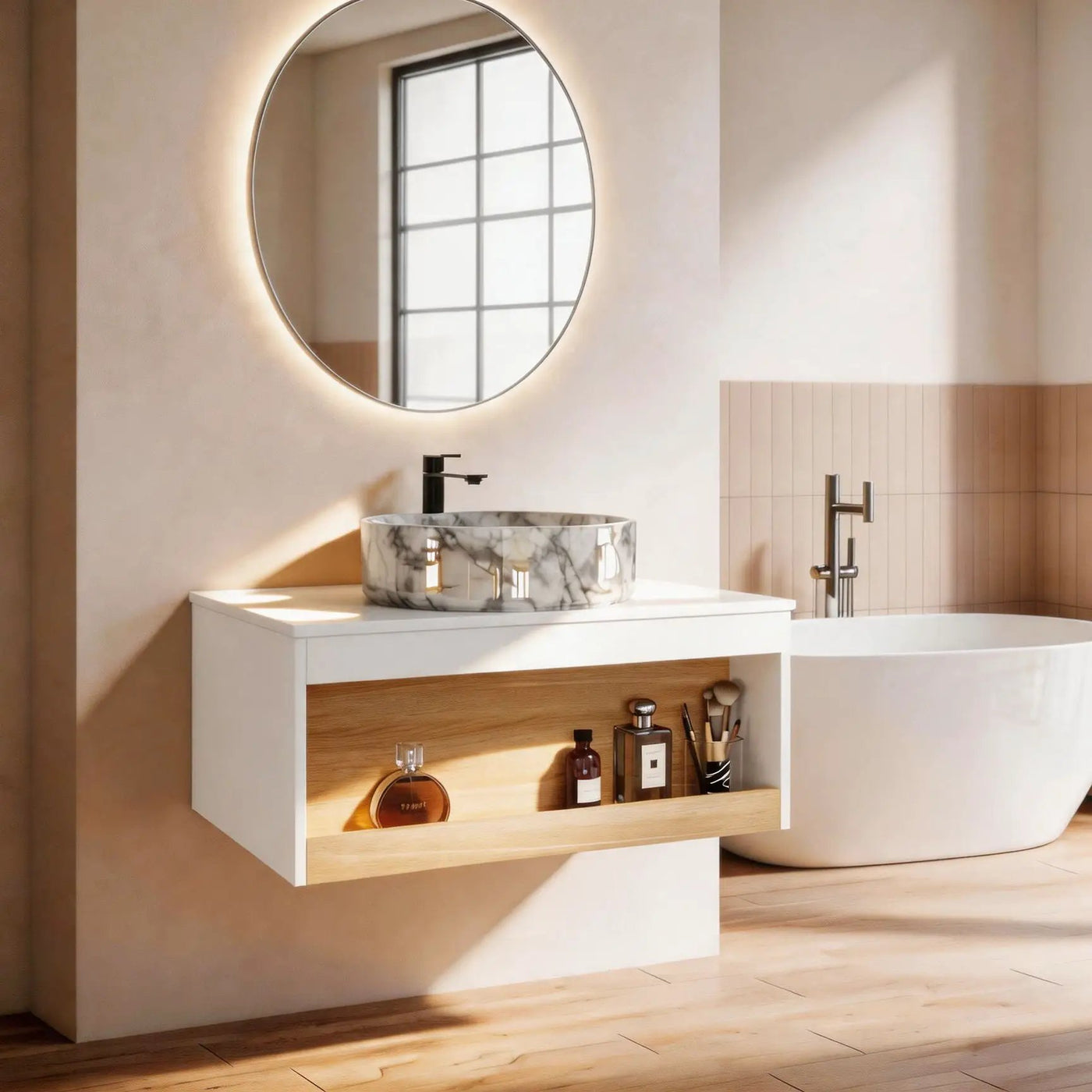 Floating Bathroom Vanity With Vessel Sink by Unique Piece Furniture