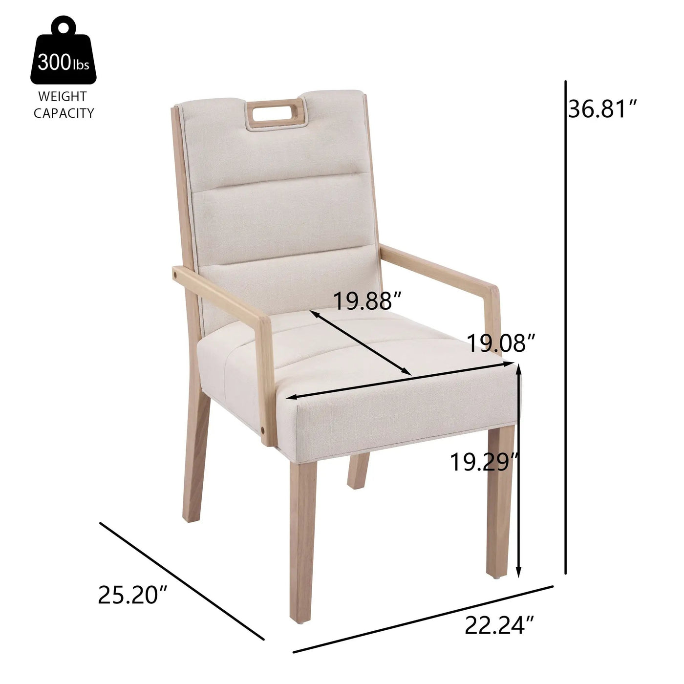 Upholstered Dining Chairs with Armrests by HouseOfZazla