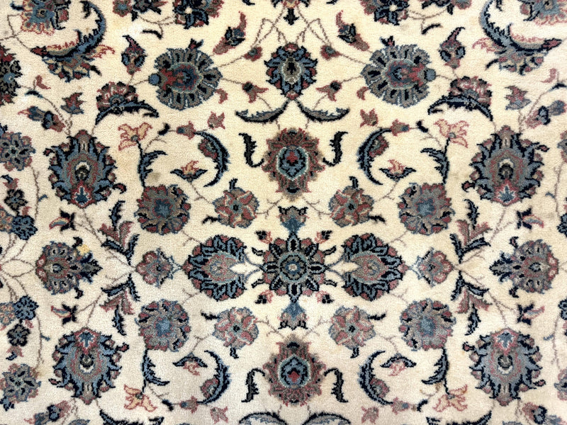 Karastan Rug 8.8 x 12, Ivory Rose Kashan #768, Wool Pile Karastan Carpet, Original 700 Series, Rare, Discontinued, Vintage by Jewel Rugs